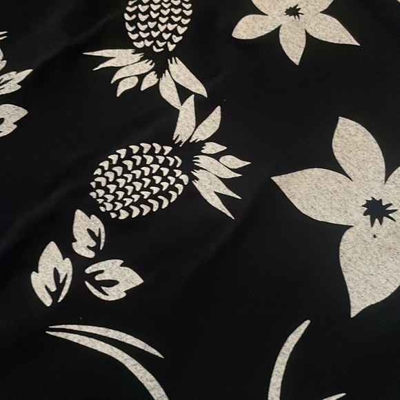 Red ginger Cotton Stuff Tropical Floral Dress - Picture 5 of 5